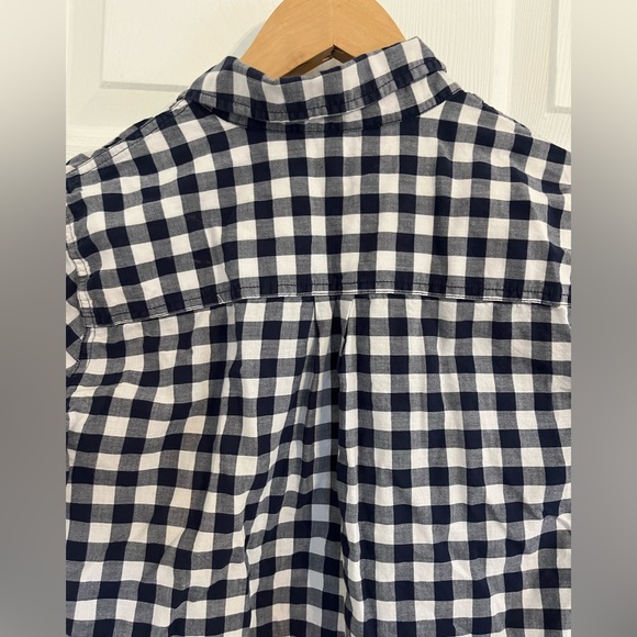 J Crew Medium womans button up checker shirt - Picture 3 of 6